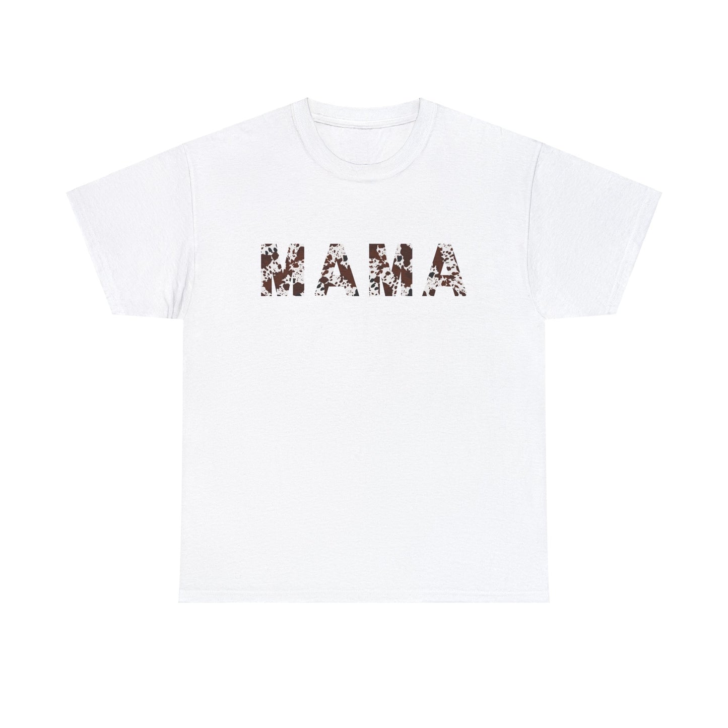 MAMA TEE - NATURAL COW PRINT