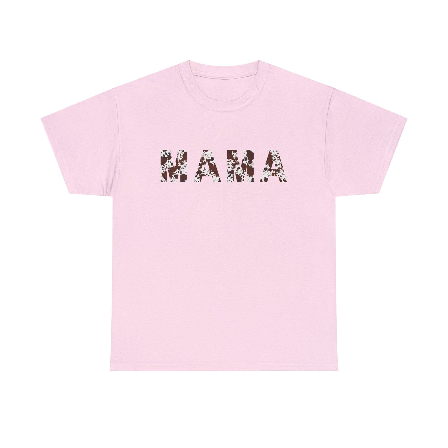 MAMA TEE - NATURAL COW PRINT