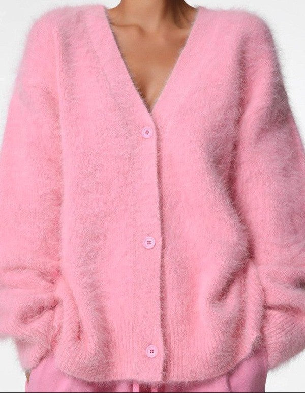 Fuzzy Oversized Cardigan