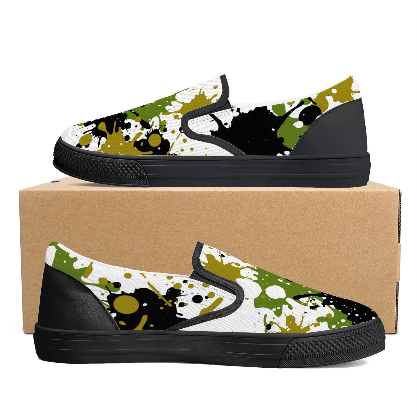 CAMO SPLASH SLIP ON SHOES