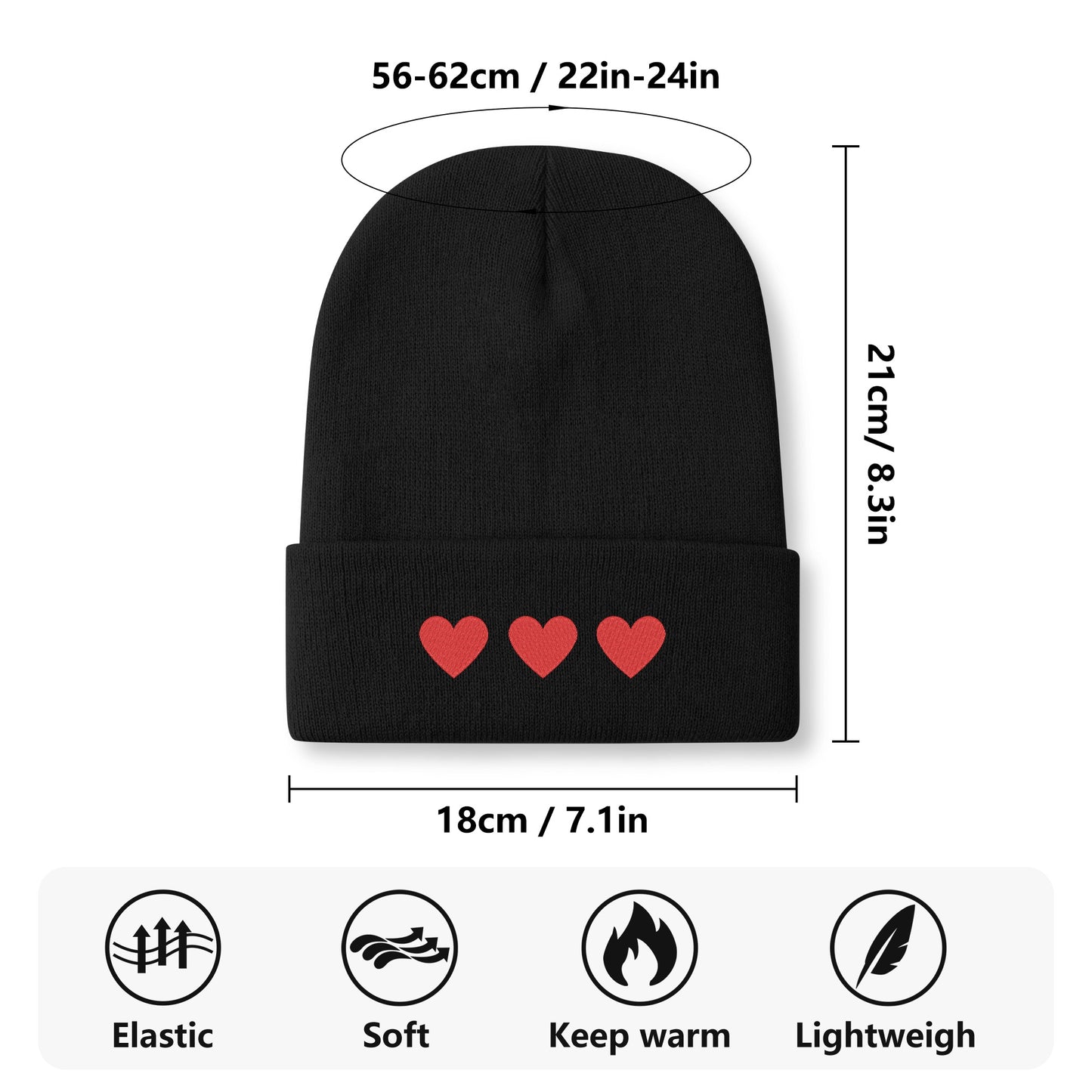 HEART ME EMBROIDERED HAT