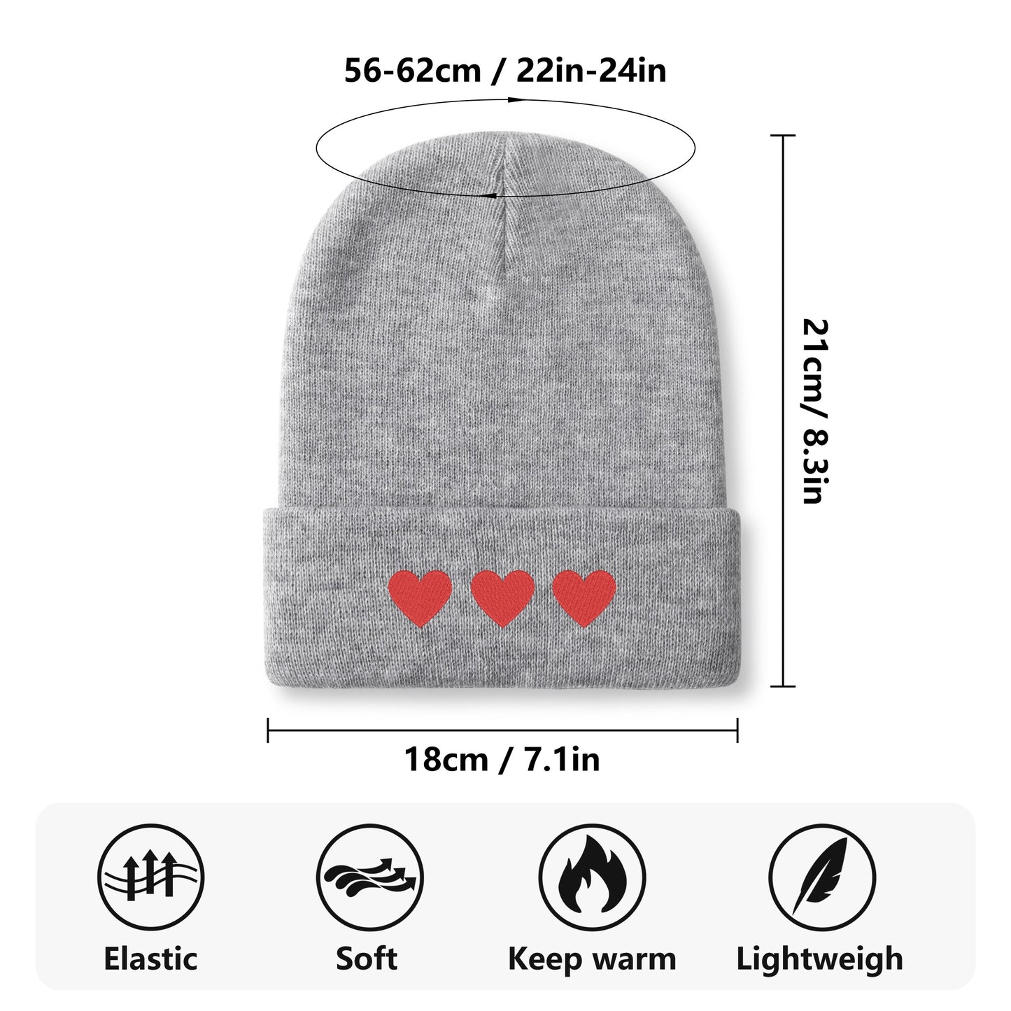 HEART ME EMBROIDERED HAT