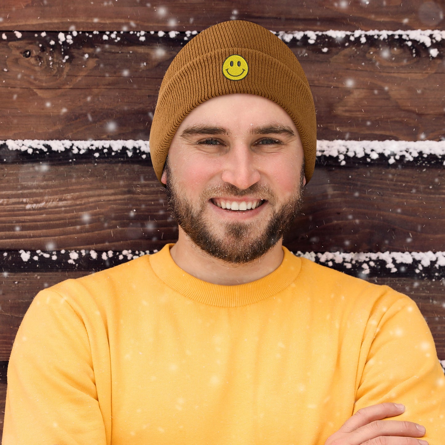 SMILEY EMBROIDERED HAT