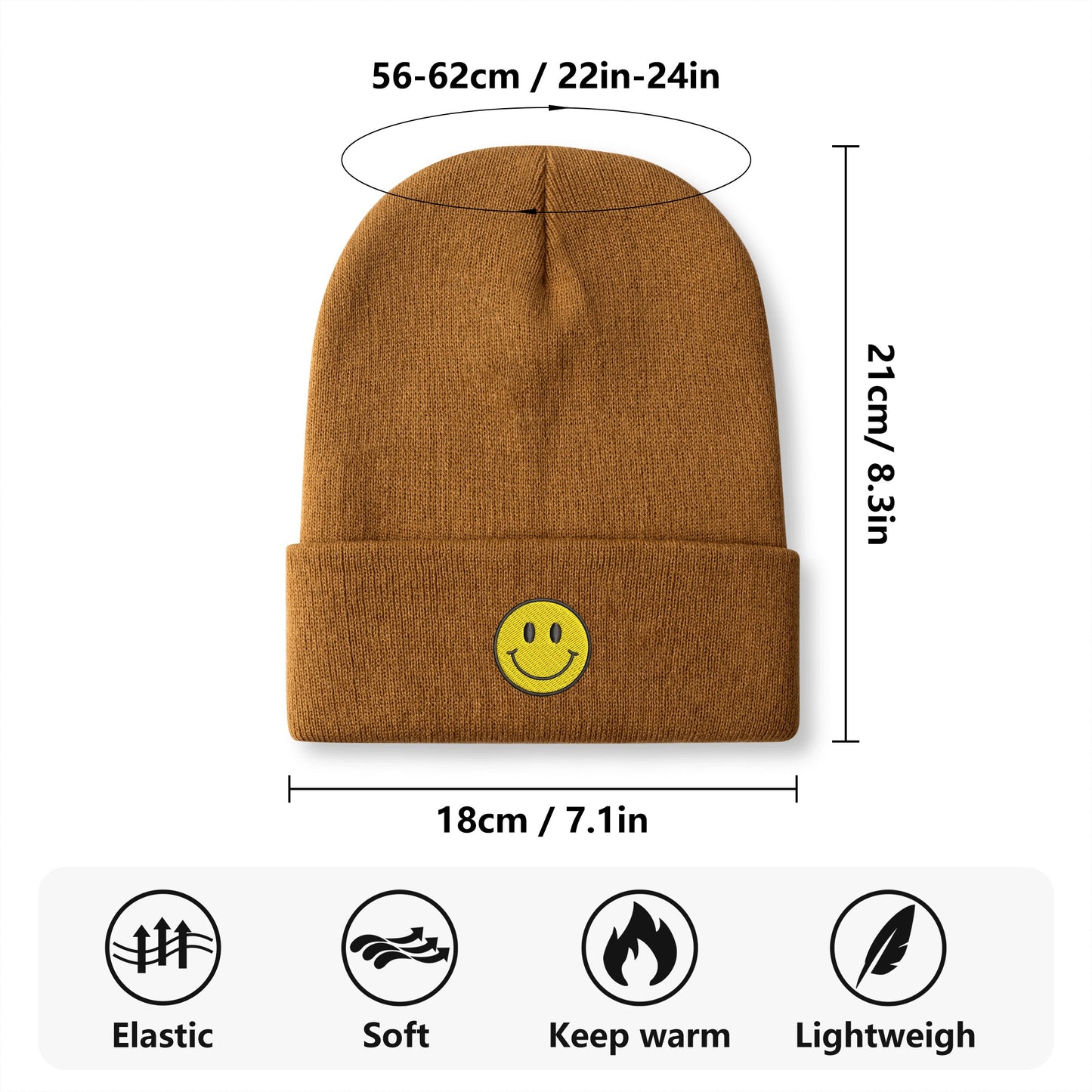 SMILEY EMBROIDERED HAT