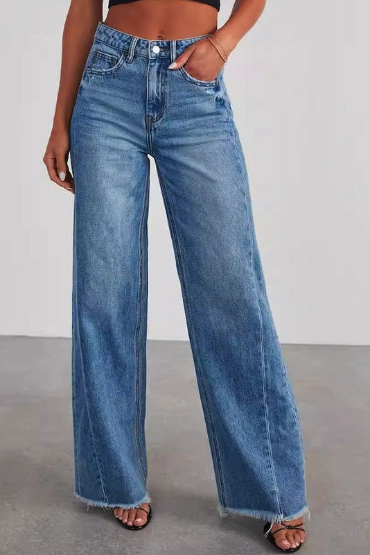 High Waisted Denim Jeans