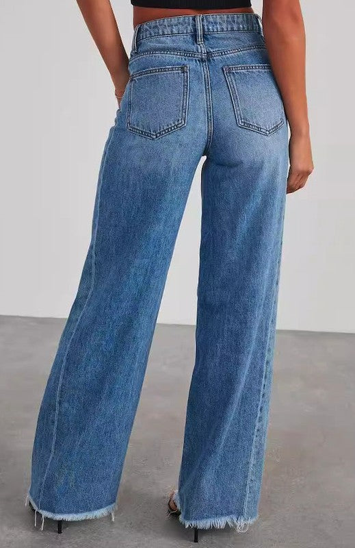 High Waisted Denim Jeans