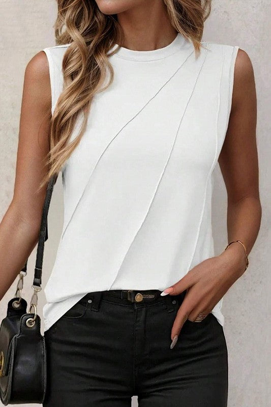 Pleated Tank Top