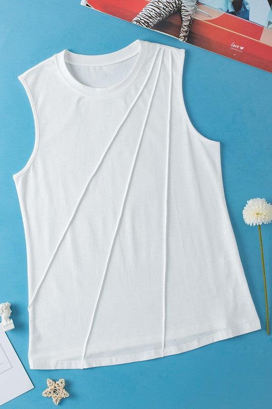 Pleated Tank Top