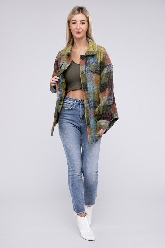 Loose Fit Shirt Jacket