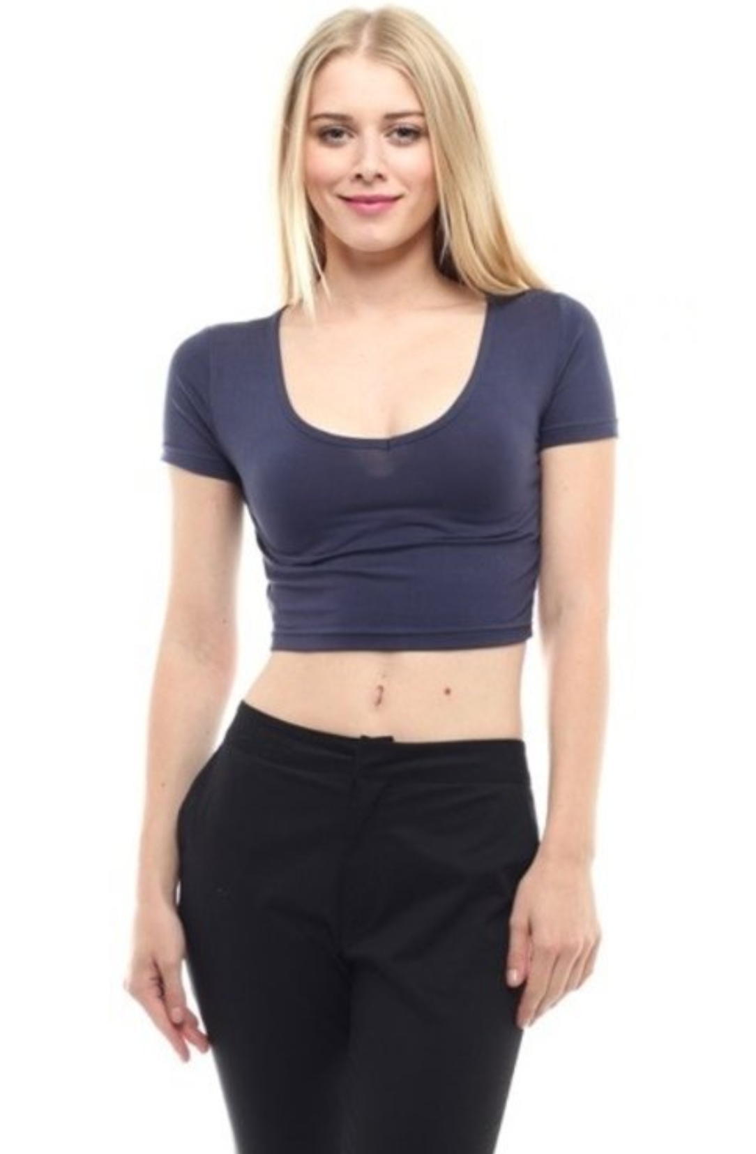 V-neck Crop Top