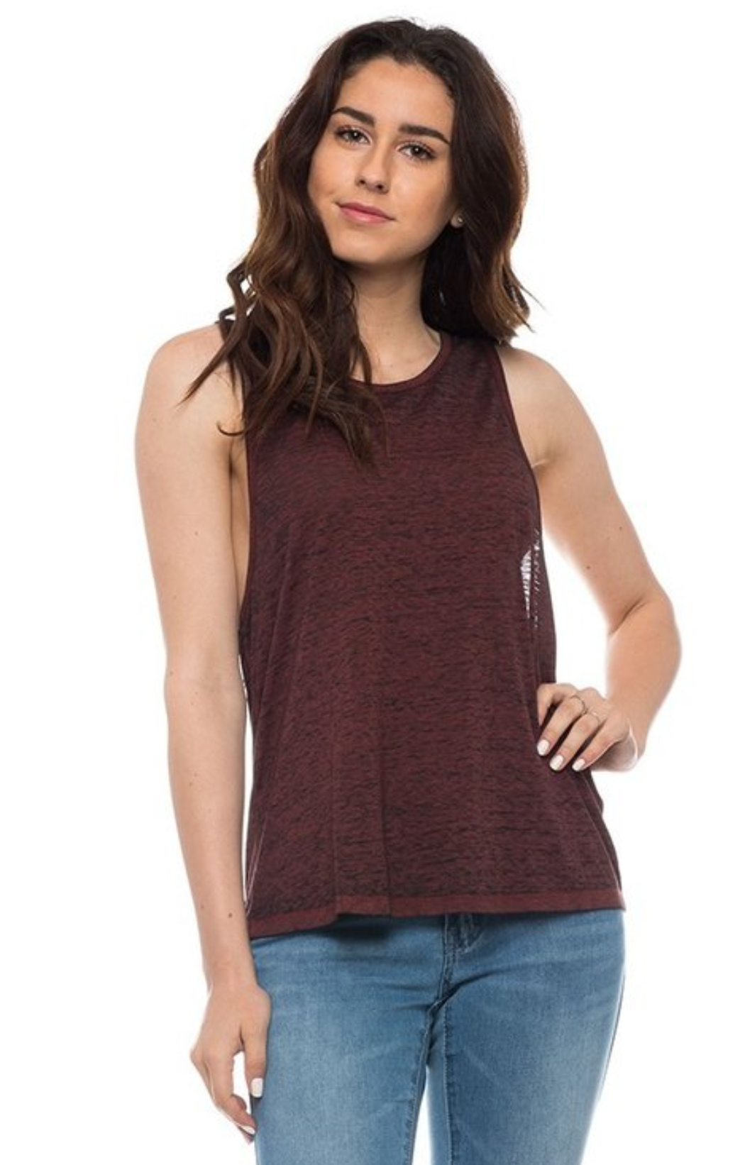 Dip Low Tank Top | Brick Red