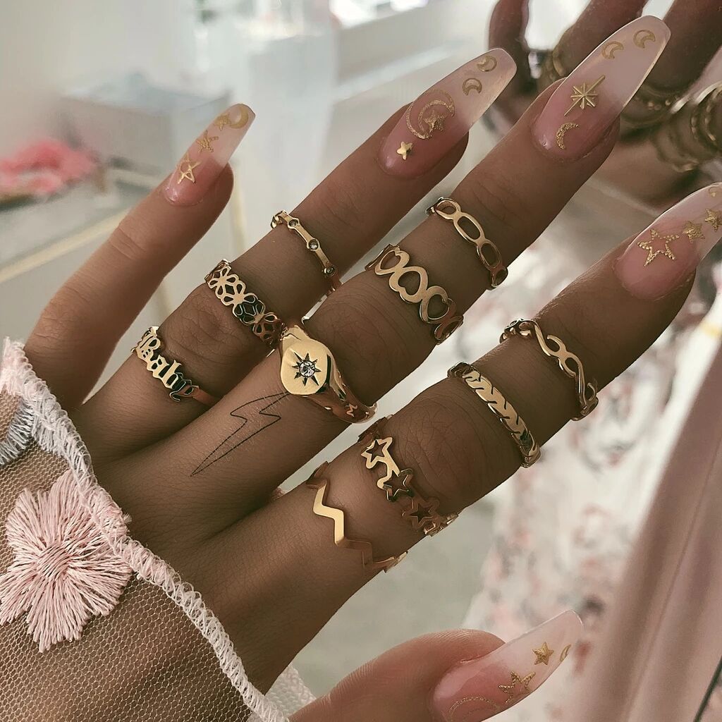 Flawless knuckle ring sets