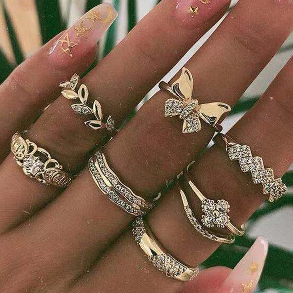 Flawless knuckle ring sets