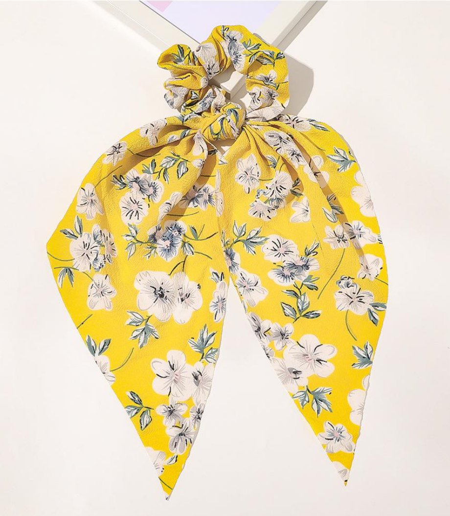 Multi print big bow hair ties