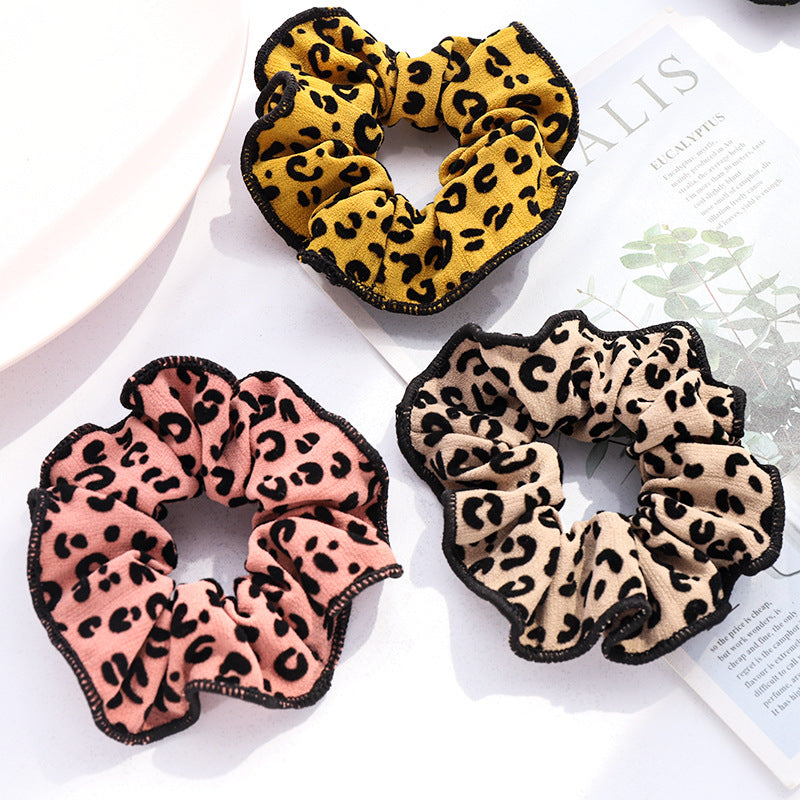 Leopard Print Scrunchies