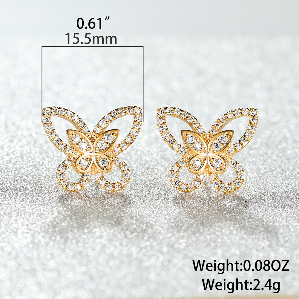 The butterfly earrings