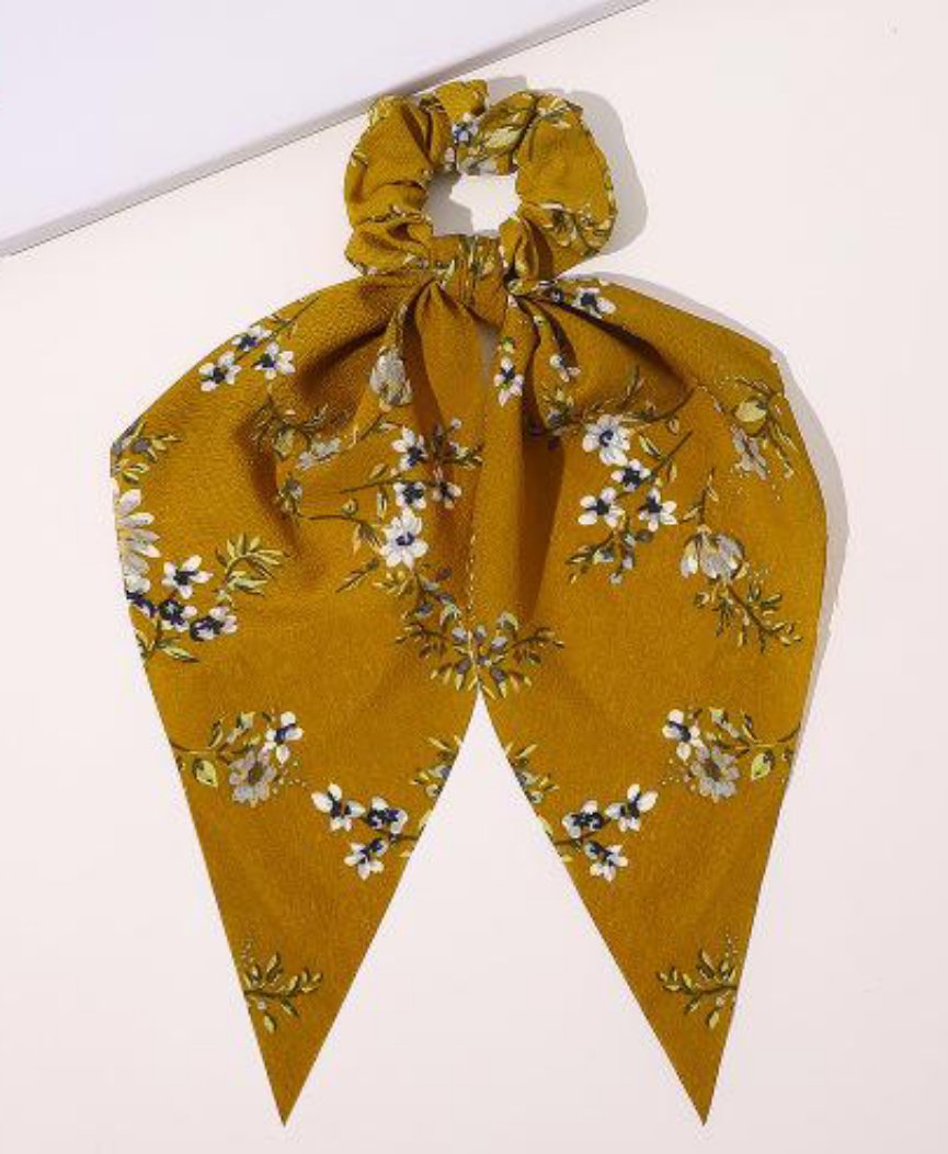 Multi print big bow hair ties