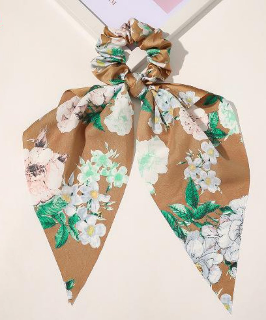 Multi print big bow hair ties