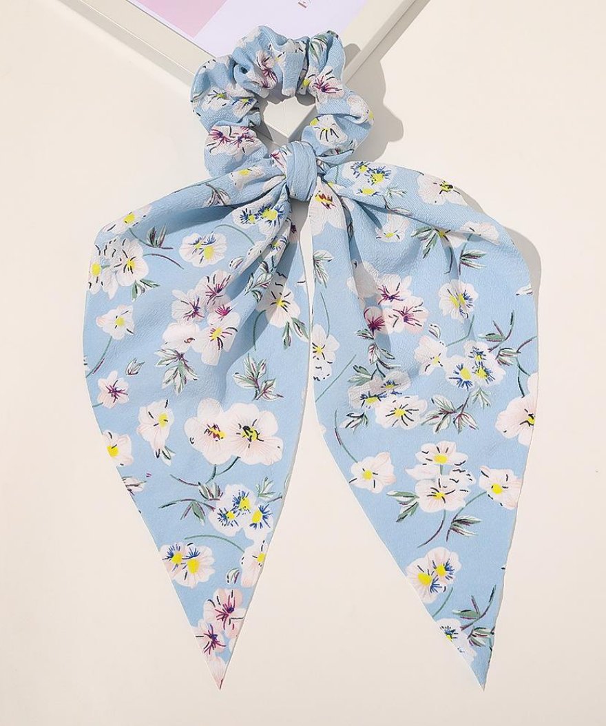 Multi print big bow hair ties