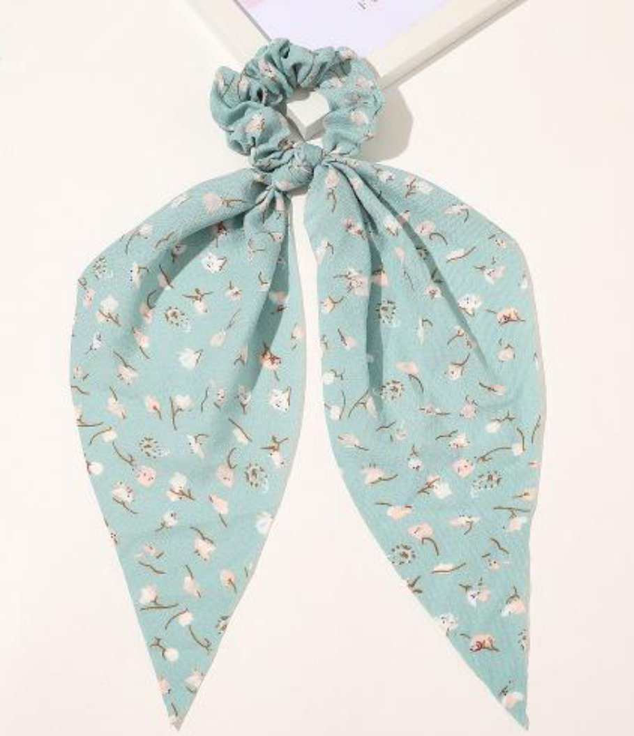 Multi print big bow hair ties