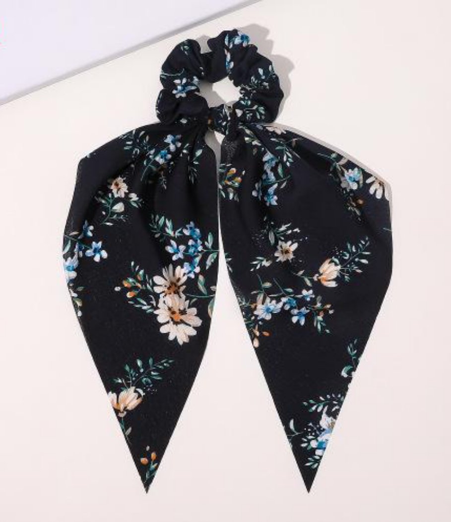 Multi print big bow hair ties