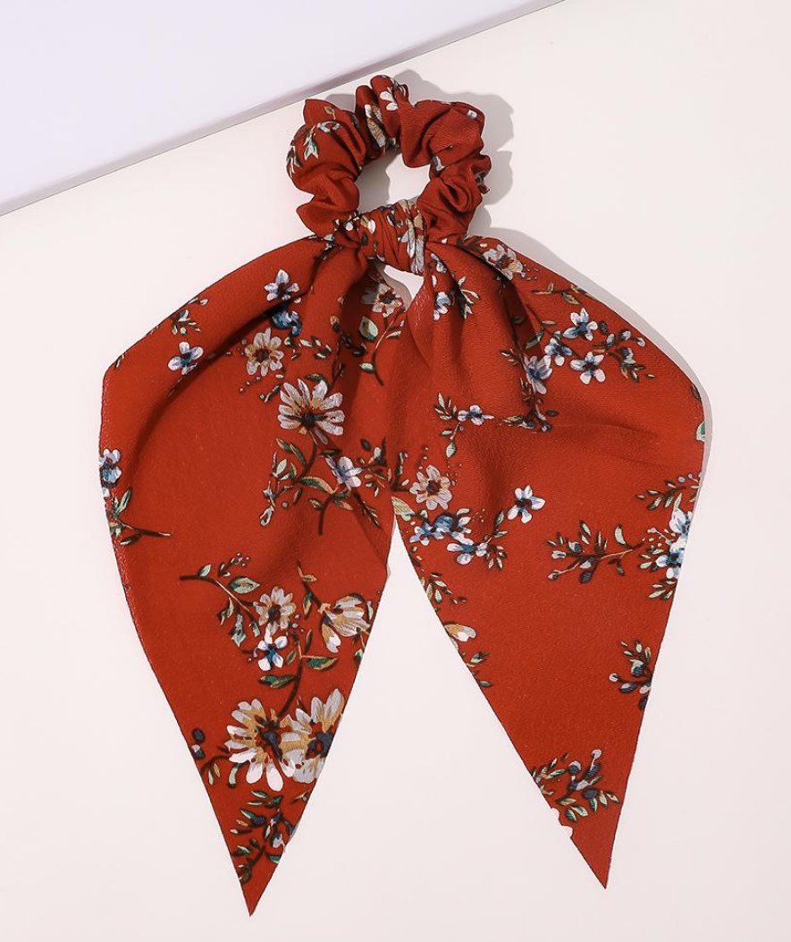 Multi print big bow hair ties