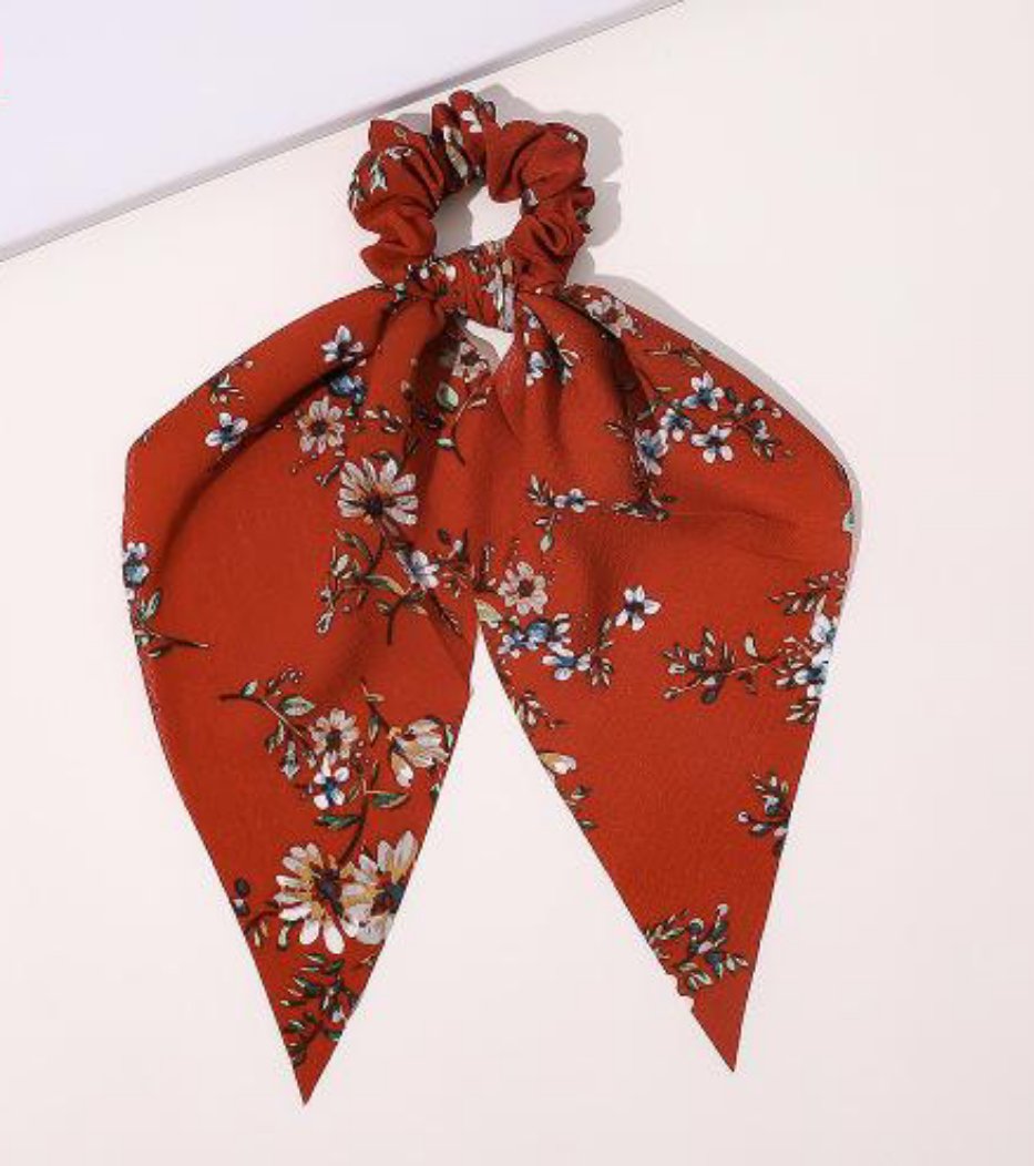 Multi print big bow hair ties