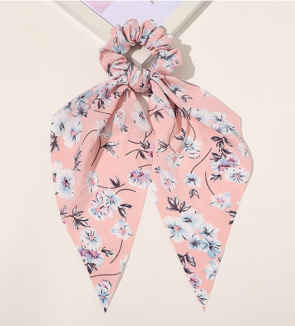 Multi print big bow hair ties