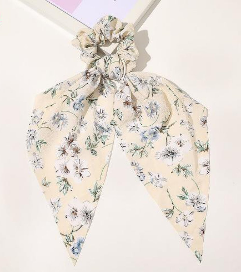 Multi print big bow hair ties