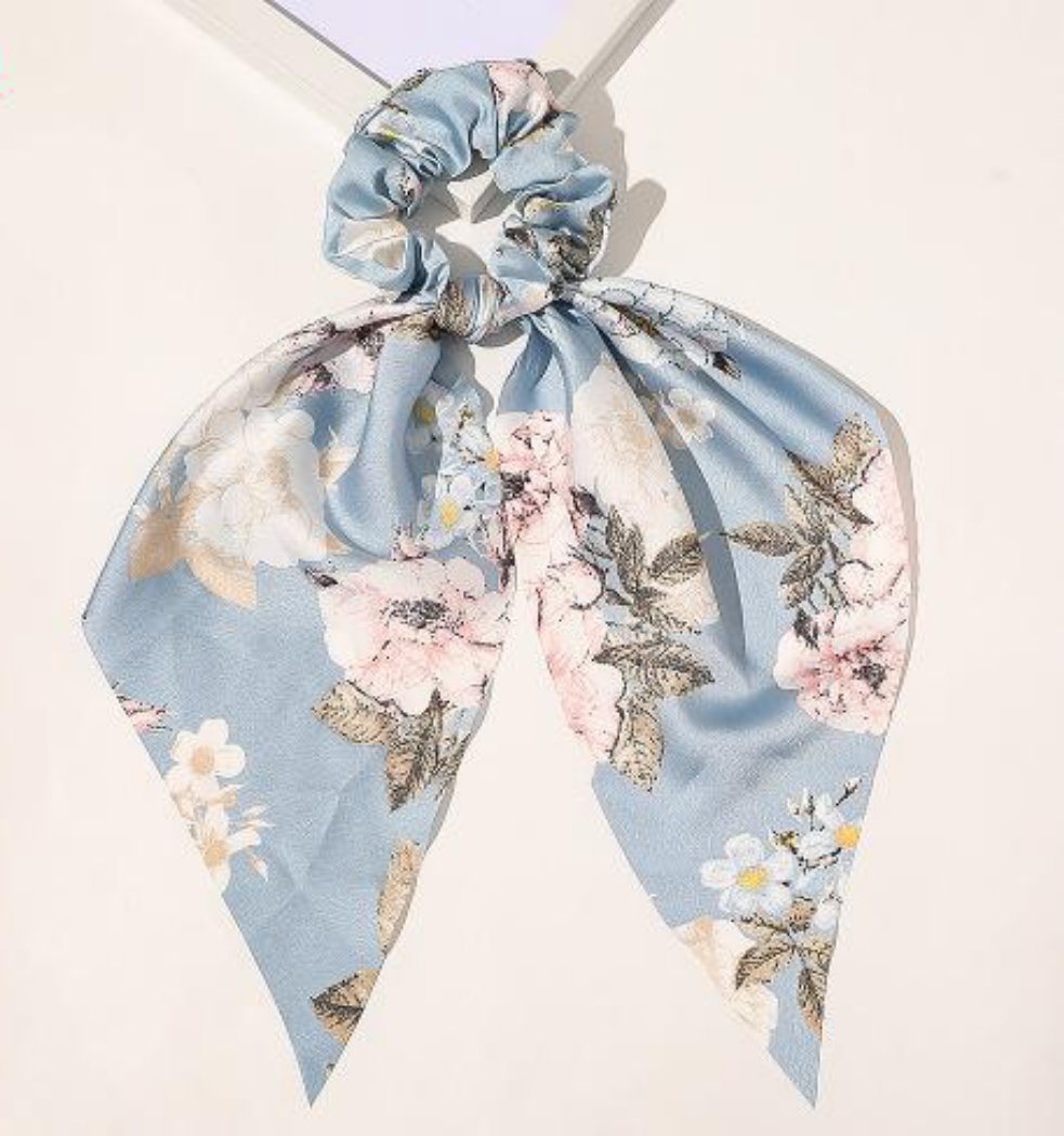 Multi print big bow hair ties